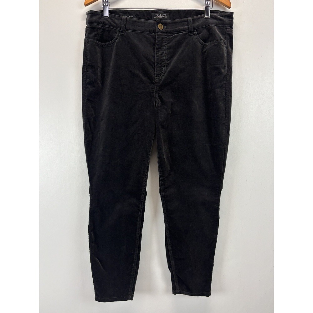 NEW! Talbots Flawless 5 Pocket Jegging Pants 16P Petites Gray Velvet